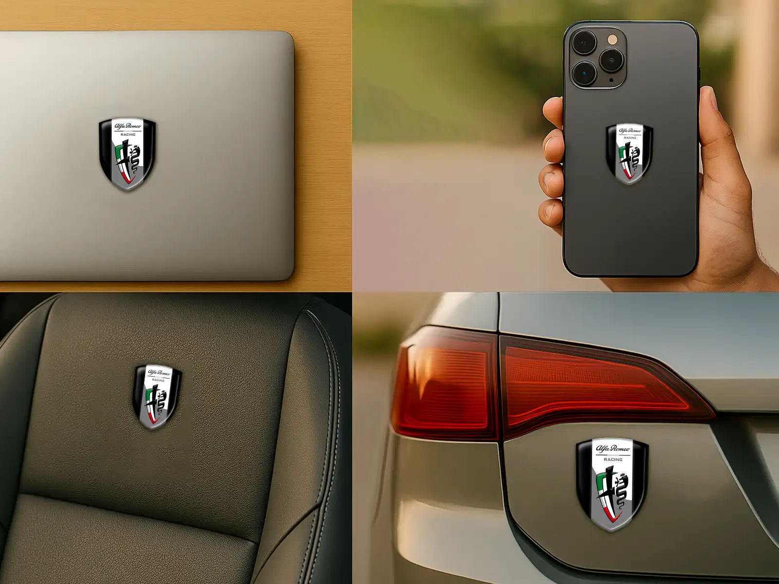 Alfa Romeo Vinyl Logosticker Racing Hochwertig Professionell